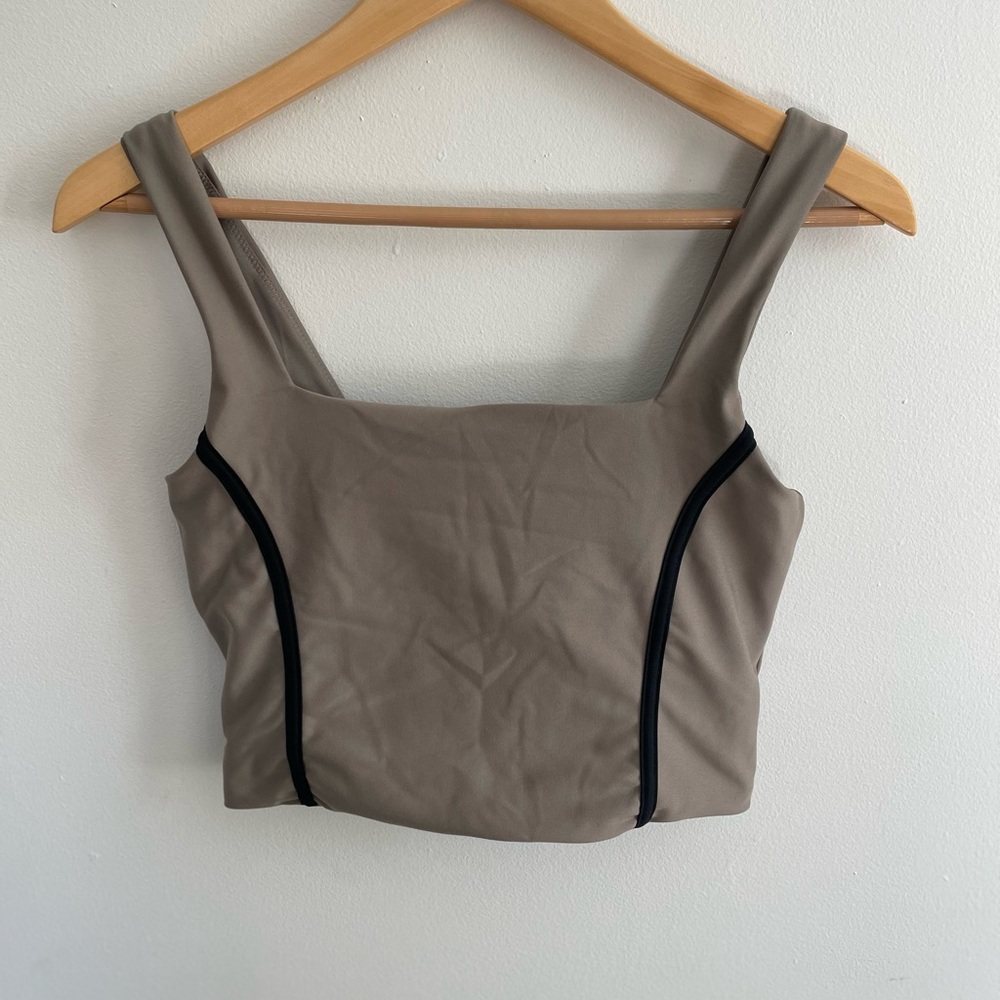 Tan & Black YPB workout set